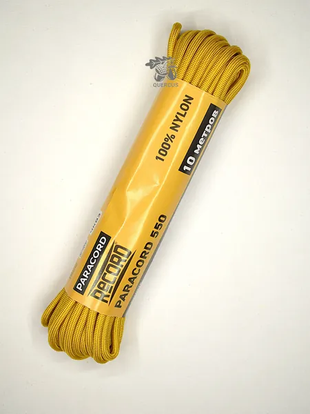 Паракорд 550 ReCORD RUS nylon 10м 4мм (золотой)