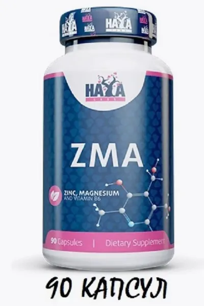 Haya Labs ZMA. Цинк. Магний. Витамин B6. 90 капс