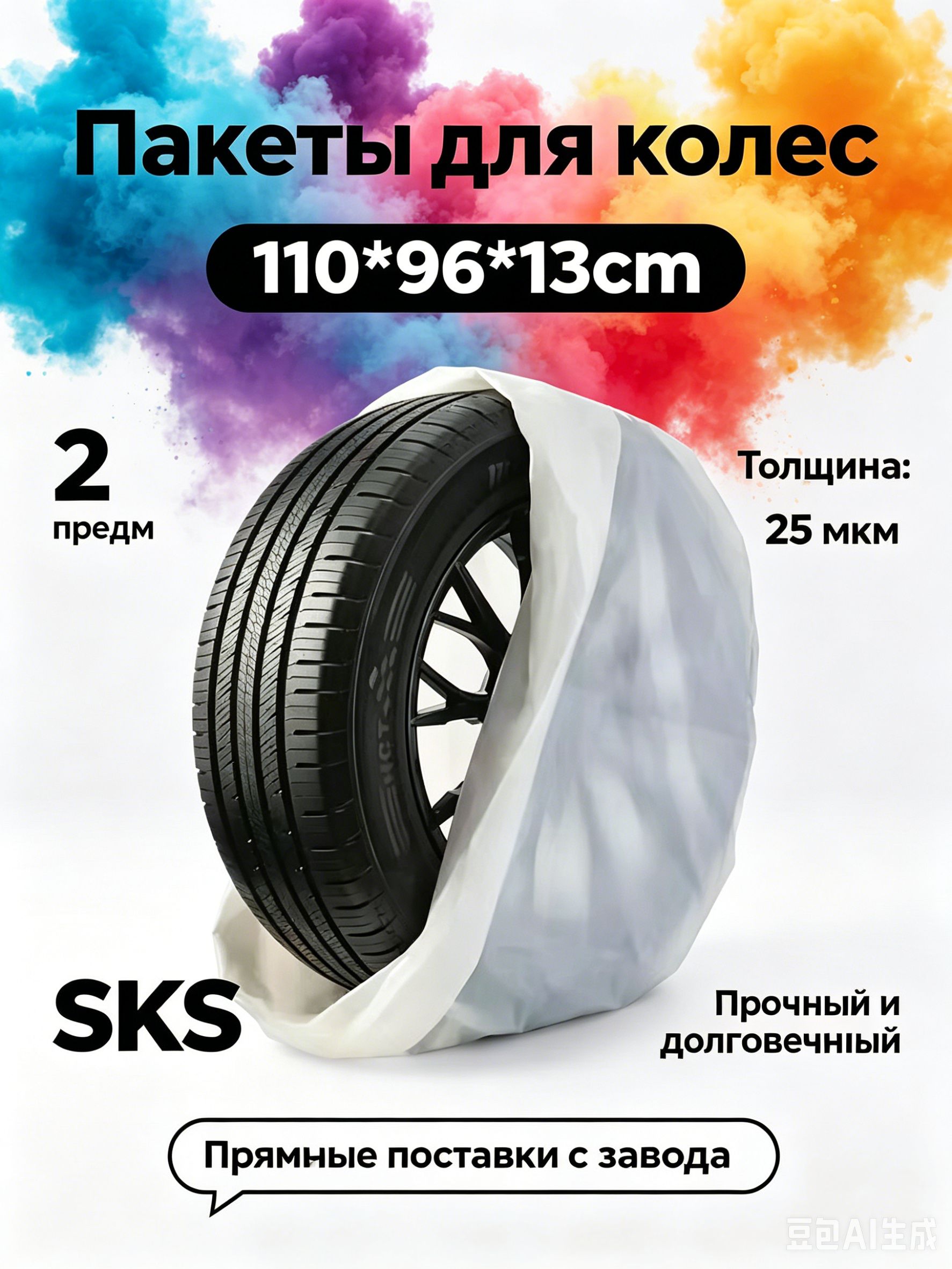 Пакеты для колес, диаметр до 12-22"