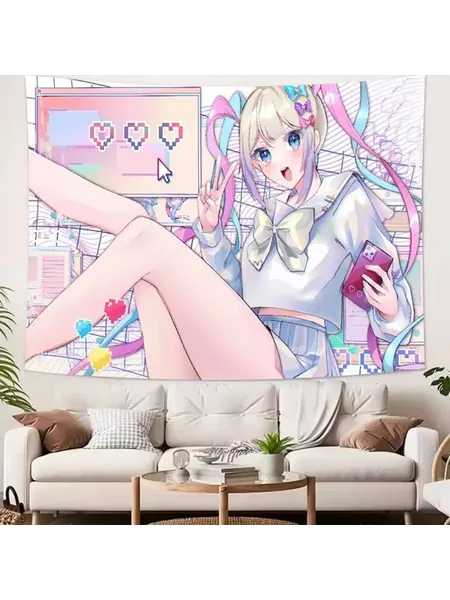 Гобелен NEEDY GIRL OVERDOSE из полиэстера хлопка 90x130cm, z