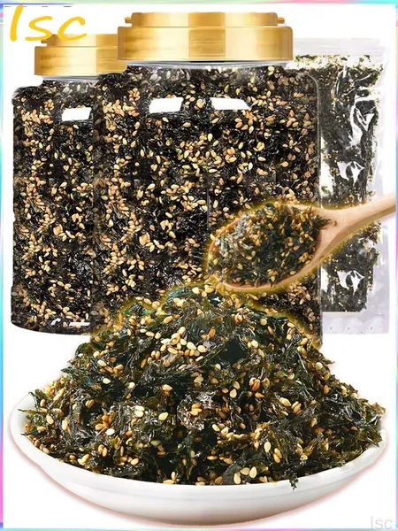 нори с кунжутом,морская капуста в кунжутном масле,чипсы из ламинарии