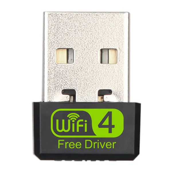USB WiFi адаптер, 150 Мбит/с однодиапазонный беспроводной адаптер 2.4G, мини беспроводная сетевая карта WiFi Dongle для ноутбука/настольного компьютера/ПК, поддержка Windows 10/8/8.1