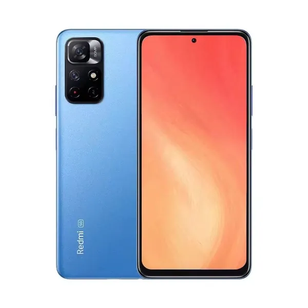 Redmi Смартфон redmi Note 11 5G смартфон разблокирован Android 6,6 дюйма экран 50MP камеры 5000mAH аккумулятор хорошая кодификация смартфона Global 8/256 ГБ, Nano-SIM, синий