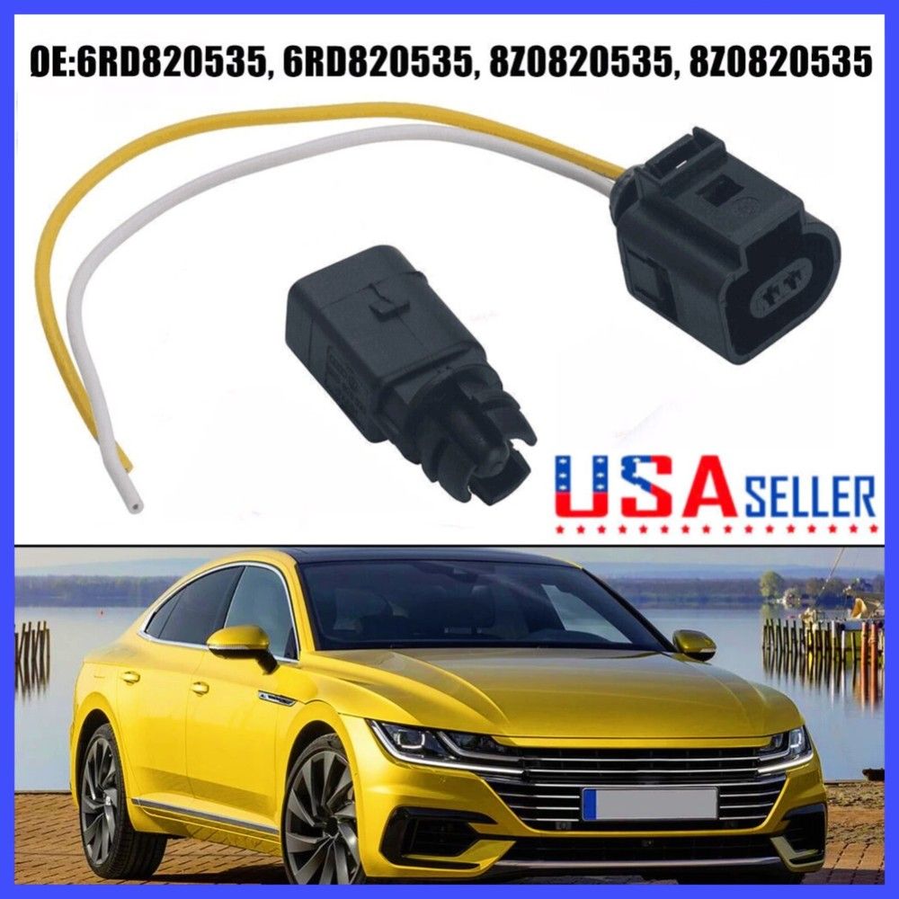 подходит для volkswagen jetta passat audi, разъем датчика температуры воздуха, пигтейл 6rd820535