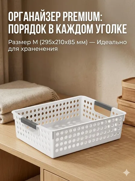 Корзина для игрушек длина 29.5 см, ширина 21 см, высота 8.5 см.