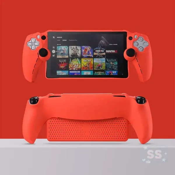 Премиумнакладка из силикона для геймпада PlayStation Portal 2023, красного оттенка, для PS5 Skin. SS304