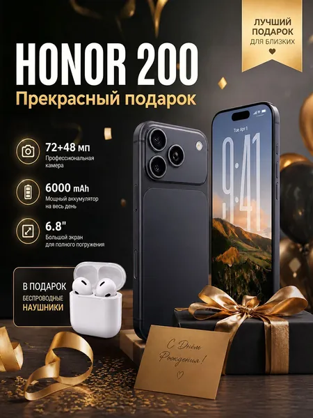 Смартфон Смартфон H0n0r Global 12+512 ГБ, Android 10, большой объем памяти, HD-дисплей, смартфон для пожилых и детей, черный Global 12/512 ГБ CN 12/512 ГБ, Nano-SIM CN 12/512 ГБ, Nano-SIM, черный матовый