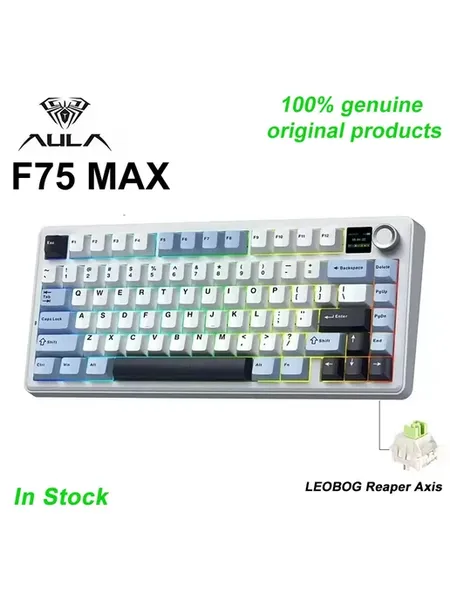 Беспроводная механическая клавиатура F75 MAX 75% Glacie