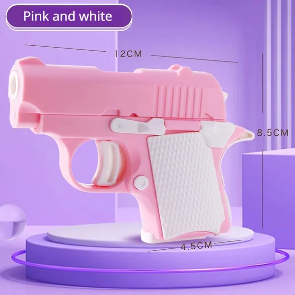 Пистолет-игрушка Fidget 1911 Model, 3D-печатная сенсорная игрушка для снятия стресса для взрослых и детей с тревожностью и СДВГ, миниатюрный гравитационный пистолет, Отличная идея подарка на Рождество