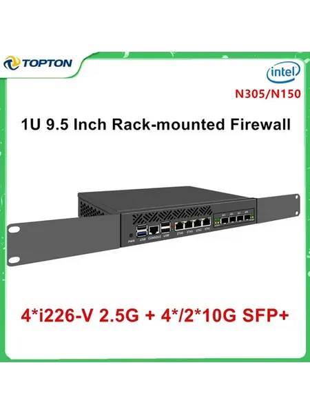 1U-9.5-4L мини-ПК N150 No SFP