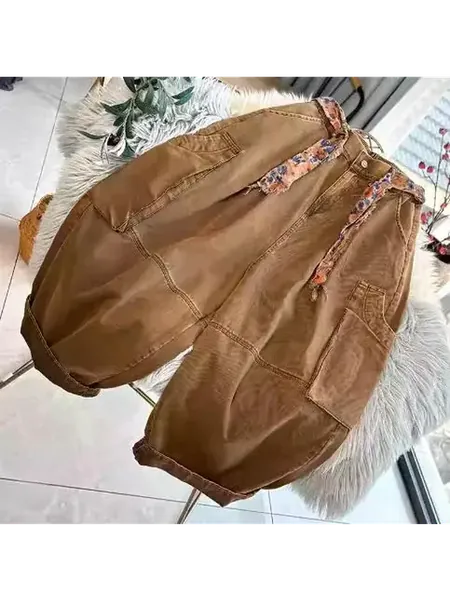 Женские джинсы из хлопка Levi's JLJ998 свободный крой весна