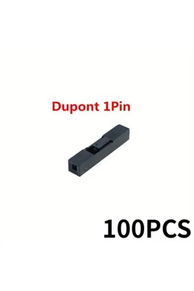 100PCS DuPont Пластиковая оболочка Штекер 2,54 мм Однорядный разъем DuPont 1P Корпус