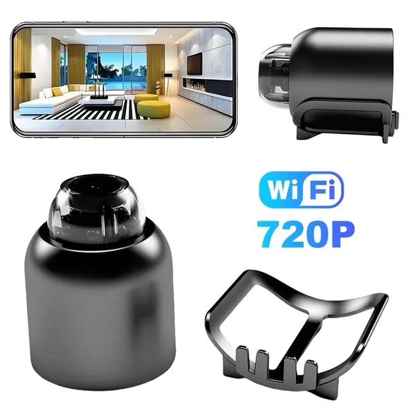 Беспроводная WiFi-камера видеонаблюдения 720P с аккумулятором и углом обзора 140