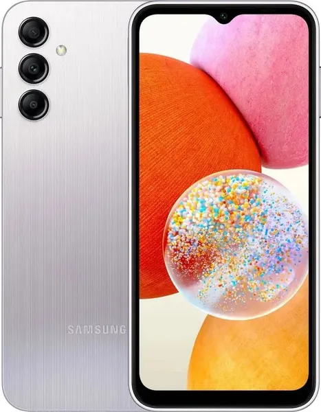 Восстановленный Samsung Смартфон Galaxy A14 4/64 ГБ, Nano-SIM, серебристый