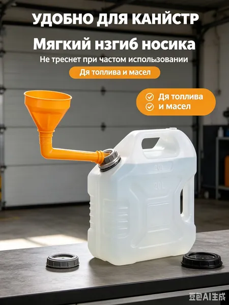 Воронка для бензина,Универсальный пластиковый заливной кран подходит для моторного масла, дизельного топлива и различных промышленных масел; совместим с автомобилями, мотоциклами и топливными бочками