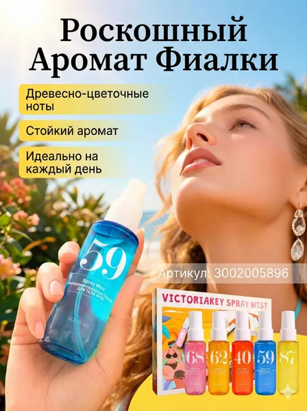 Парфюмированный мист Набор ароматических спреев VictoriaKey 40 мл
