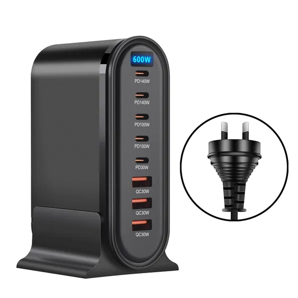 8PORT USB C CHRAGE 600W Станция быстрого зарядки для телефонов ноутбуки