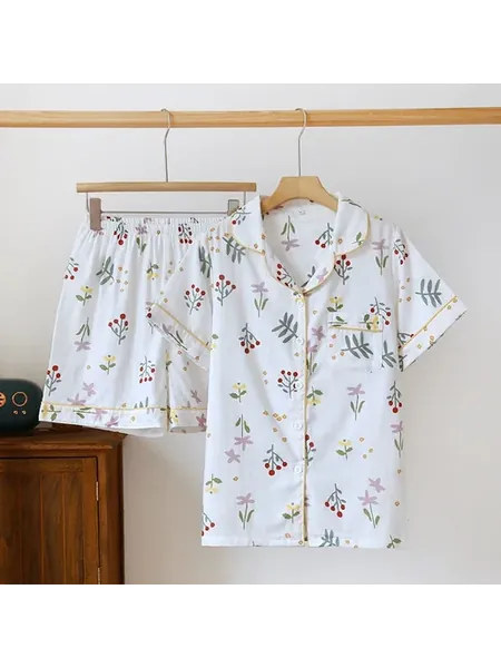 Женские пижамы CLOUD COTTON STORY хлопковые летние
