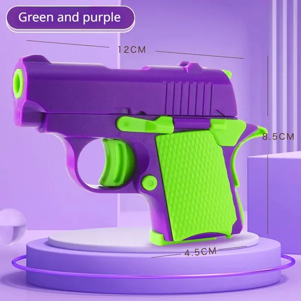 Пистолет-игрушка Fidget 1911 Model, 3D-печатная сенсорная игрушка для снятия стресса для взрослых и детей с тревожностью и СДВГ, миниатюрный гравитационный пистолет, Отличная идея подарка на Рождество