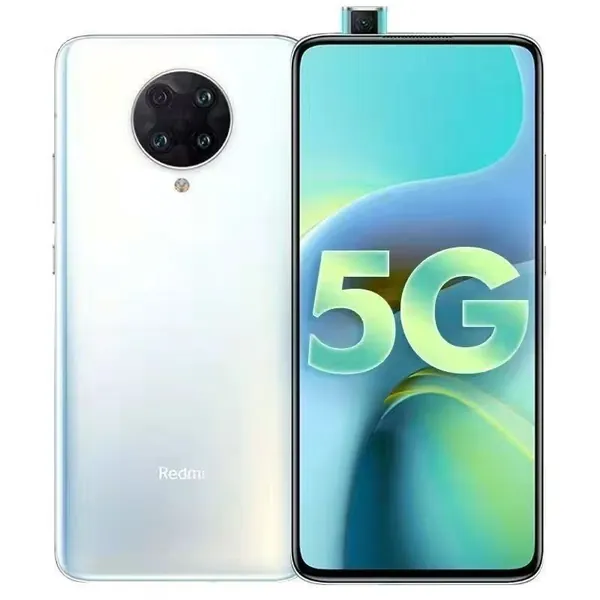 Redmi Смартфон 5G смартфон Redmi k30 Ultra Камера подъёма сотовый телефон полный экран Tianguet 1000 6.67 "64MP 4500mAh 33w 5G двухрежимный смартфон Global 6/128 ГБ, Nano-SIM, белый