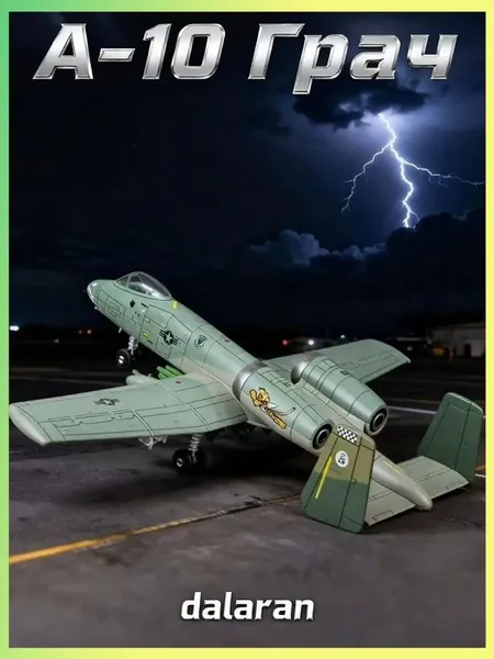 Модель самолета сборная a-10 thunderbolt 1/72 американская военная техника (американский аналог Су-25) ,без клея,пластиковая,подарок ребенку,хобби