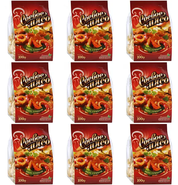 ваше здоровье соевое мясо грибы.100г, 9шт