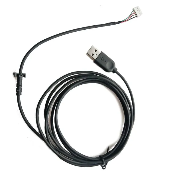 Прочный нейлоновый USB-кабель для мыши G402, Черный