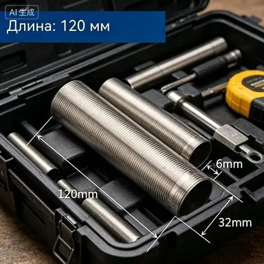 Крепление для смесителя удлиненное без гайки,120mm