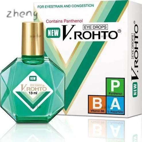 Увлажняющие, витаминизированные капли V.ROHTO THUOC NHO MAT , EYE DROPS, Contains Panthenol, for eyestrain and congestion, 13мл, Вьетнам