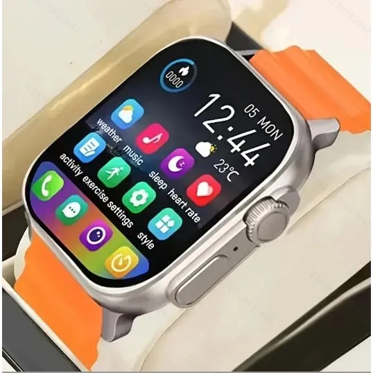 Смарт-часы, 49mm, Серия Ultra, мужские и женские спортивные часы для фитнеса на открытом воздухе, 2,09-дюймовый HD-экран, вызов по Bluetooth, синхронизация контактов, управление камерой, siri, мониторинг состояния здоровья, воспроизведение музыки