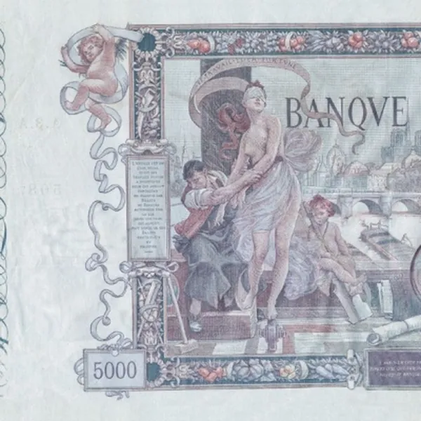 5000 франков 1927 Банк Франции, копия