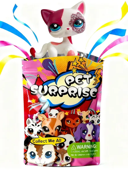 Pet Shop #2291,лпс игрушки,Короткошерстная кошка,подарок для девочки(С упаковочным пакетом)
