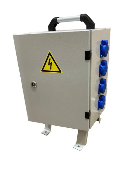 РуСП 40-4х1П-2х3П-IP54 (ВВ-40А, 4 роз. 1Р+N+РЕ 16A, 2 роз. 3Р+N+РЕ 32А) переносное распределительное устройство для строительных площадок, щит механизации ЩМ