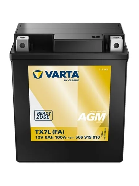 Аккумулятор Varta Powersports AGM Active TX7L (FA) (6 Ah) YTX7L (506919010)