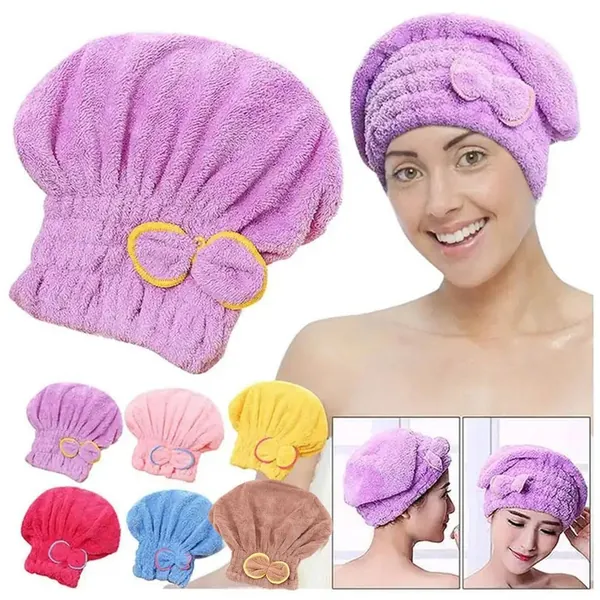 Шапочка для сухих волос с бантиком,25*30 см, красный, 1 шт.