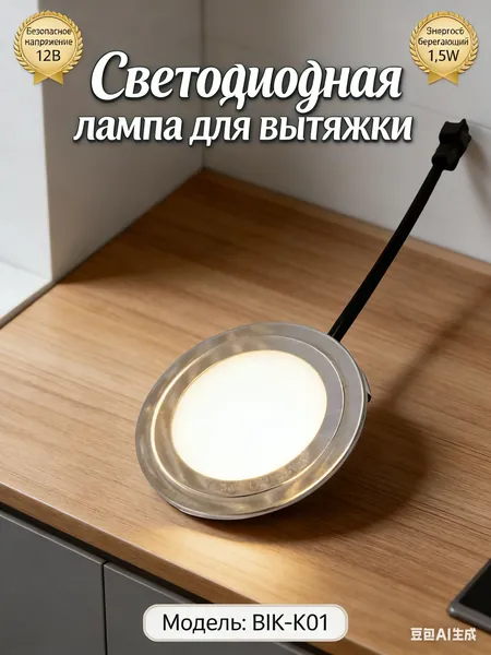 Светодиодная лампа 12 В для вытяжки; подходит для кухни