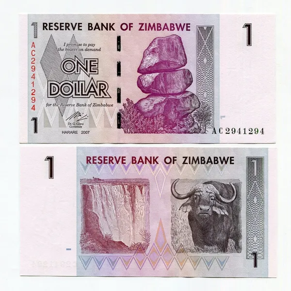 Банкнота Зимбабве 1 доллар 2007 г. - UNC