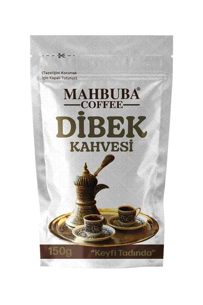 Mahbuba Дибек Кофе 150гр, молотый турецкий напиток с травами. Мягкий вкус и нежный аромат, идеально подходит для приготовления в турке. Традиционный региональный рецепт, для уютных моментов
