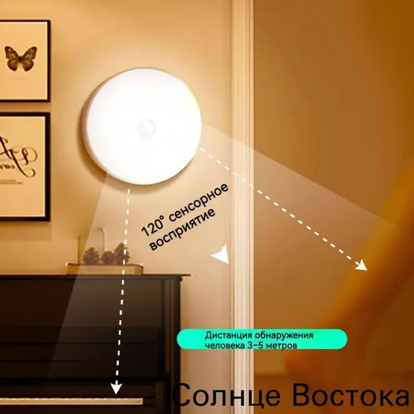 ночник детский,Напольные настольные трековые Споты светильники Настенные ,Светодиодные Ночник с датчиком движения,Рабочее освещение,прожектор,светильник на батарейках,usb,лампочка,аккумуляторный,86mm