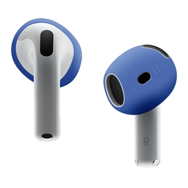 For AirPods 4 Мягкий силиконовый защитный чехол для наушников AirPods 4 (темно-синий)