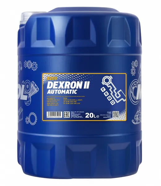 Масло трансмиссионное минеральное MANNOL ATF DEXRON II, 20 литров (MN8205-20)