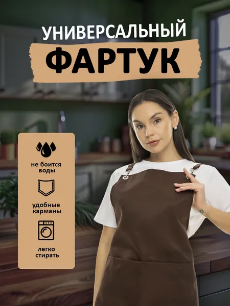 Фартук кухонный рабочий непромокаемый женский мужской