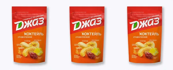 Джаз Коктейль Студенческий Орехи и сухофрукты, 150 г, 3 шт