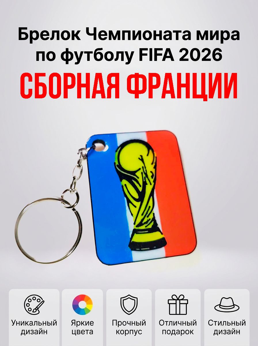 Брелок Чемпионата мира по футболу FIFA 2026 ФРАНЦИЯ