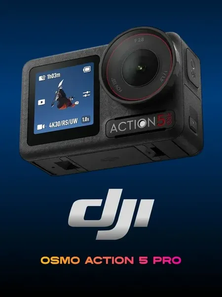 Экшн-камера DJI Osmo Action 5 Pro Adventure Combo черная