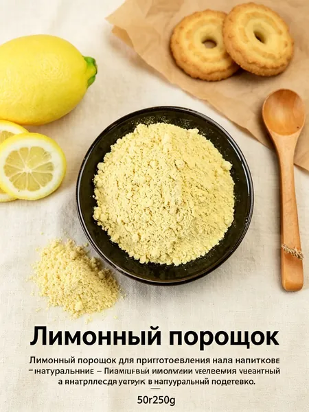Лимонадный порошок из натуральных лимонов, 50г / 250г, для напитков