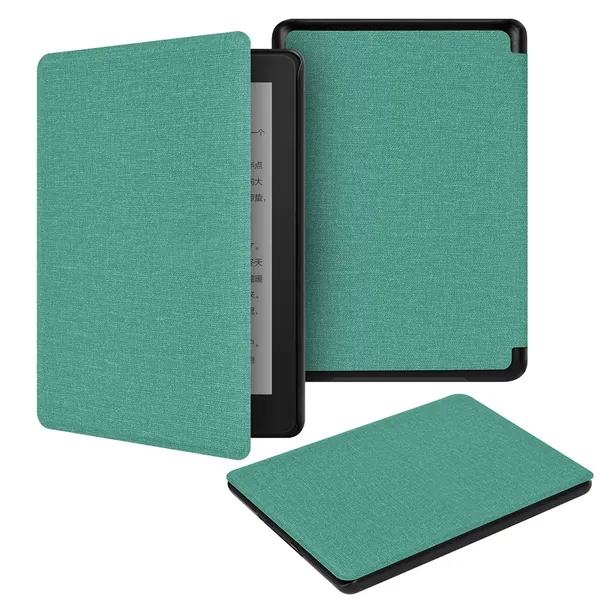 Чехол для Kindle Paperwhite 12-го поколения 2024 года, зелёный, с функцией автоматического пробуждения