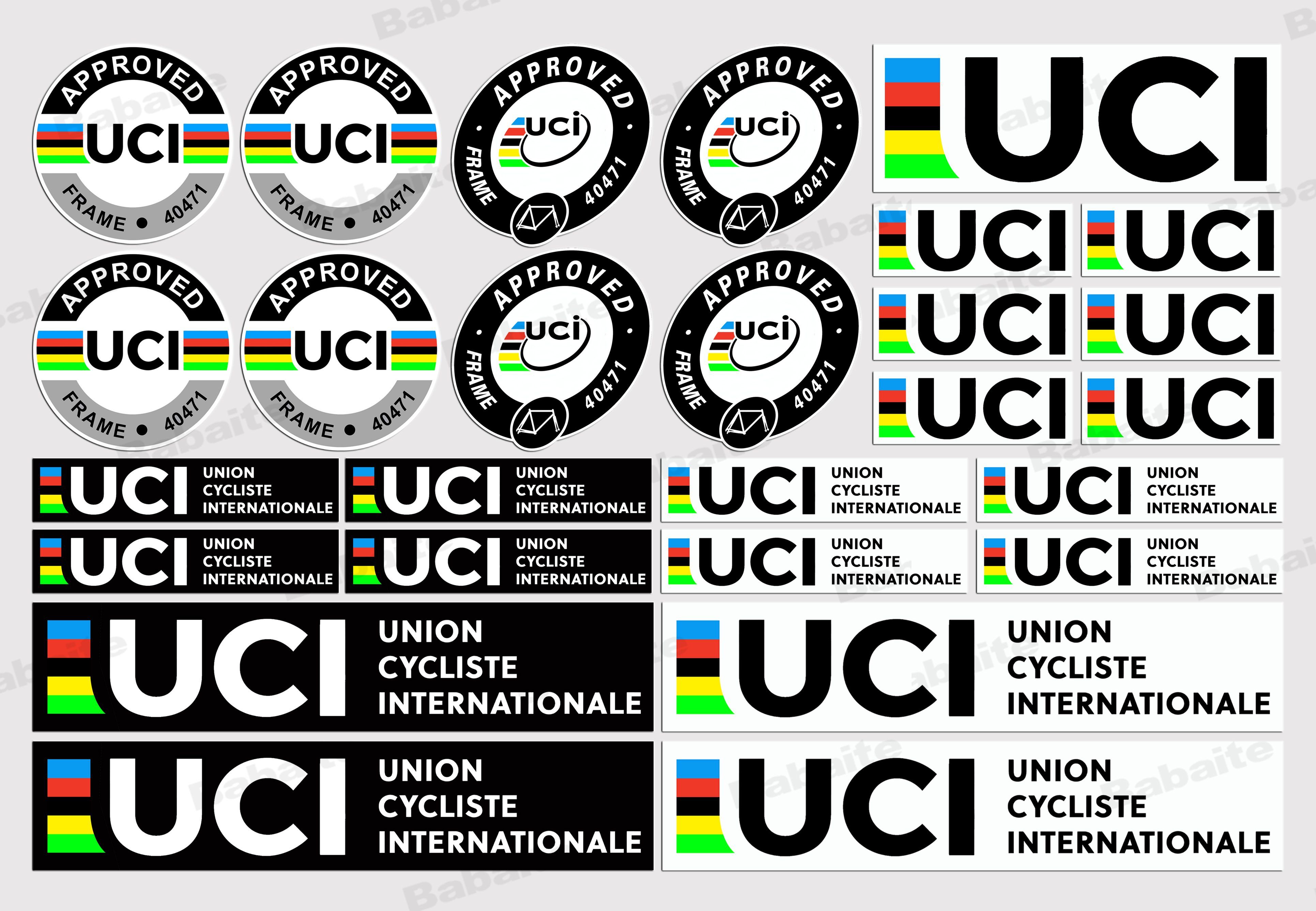 U-UCI Наклейки на авто, мотоцикл, квадроцикл, скутер, для шлема