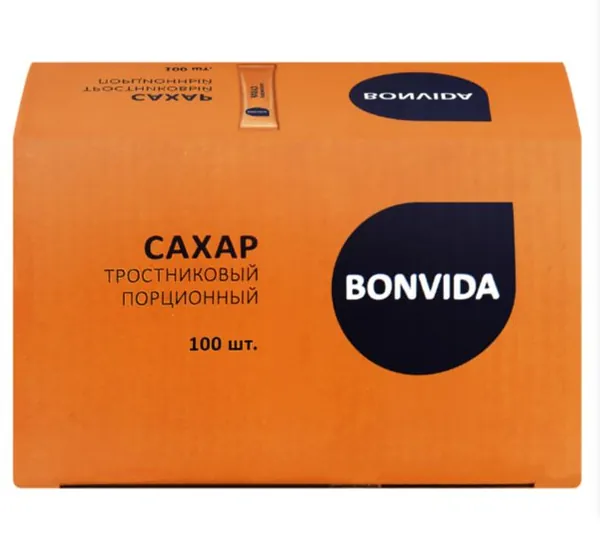Сахар тростниковый BONVIDA кристаллический, 500г