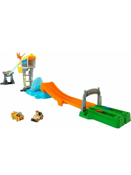 Трек Хот Вилс Track Set & Toy Cars с Блю Раптор и Оуэн